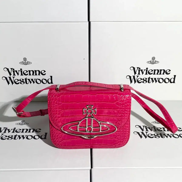 [BUNJANG] Vivienne Westwood Pink Silver-tone Clutch Shoulder Bag / 비비안웨스트우드 클러치백 숄더백 핑크 은장