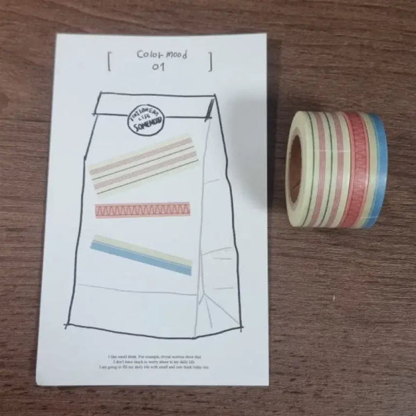 [BUNJANG] Some Mood Design Memo Pad & Washi Tape Set / 12종 (재고1) 썸무드디자인 메모패드/마테