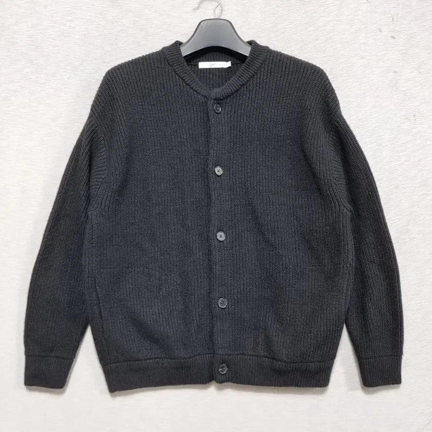 [BUNJANG] 247 Ribbed Knit Cardigan Men's Size 100 (Charcoal) / ㅡ247 니트 골지가디건 남100 ㅡ0408
