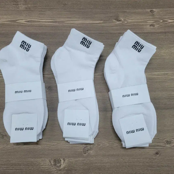[BUNJANG] Miu Miu Women's Ankle Socks (12 Pairs) / 미우미우 여자 단목양말 12켤레
