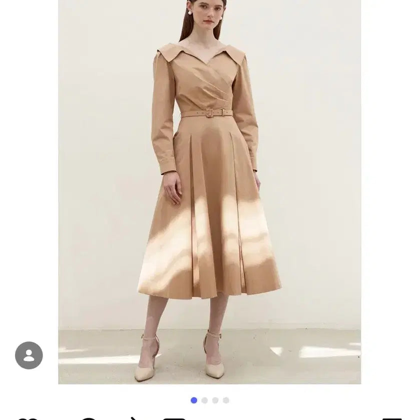 [BUNJANG] Bride And You ELLIE Dress / 브라이드앤유(BAU) ELLIE V-neck shirt dress