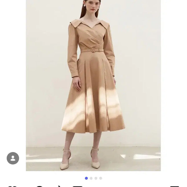 [BUNJANG] Bride And You ELLIE Dress / 브라이드앤유(BAU) ELLIE V-neck shirt dress