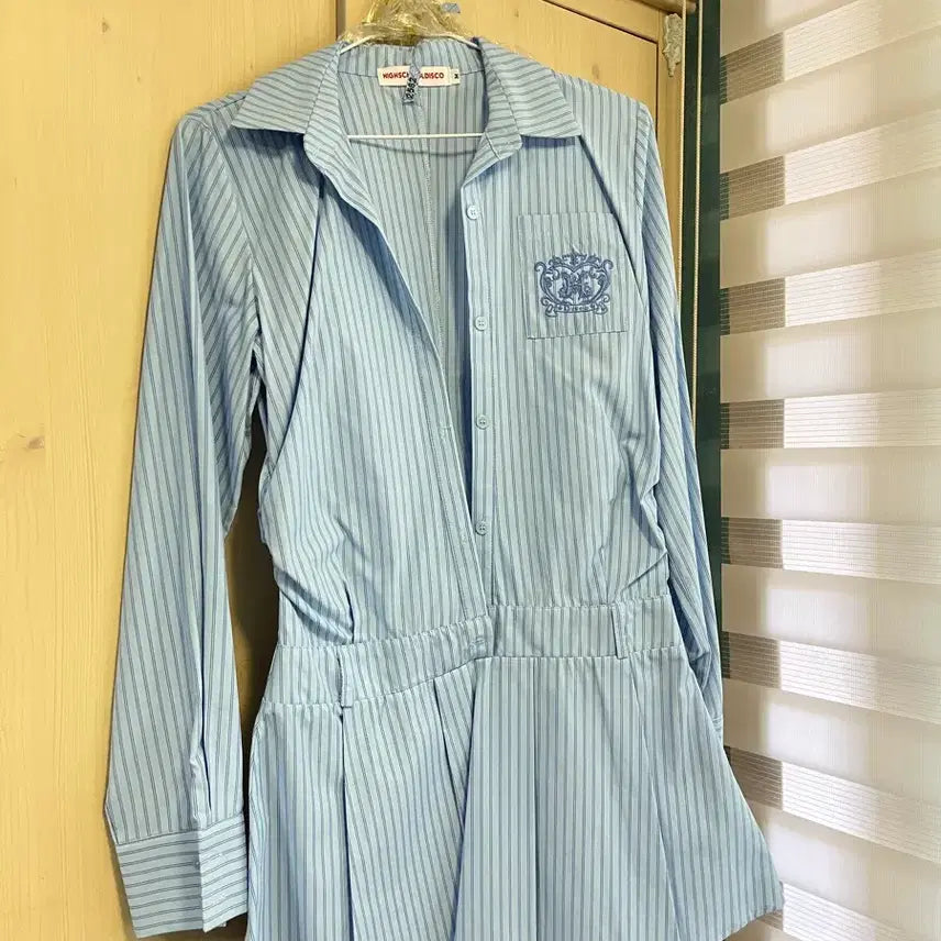 [BUNJANG] High Studio Disco Stripe Shirt Dress M / 하이스튜디오디스코 스트라이프 셔츠 원피스 M