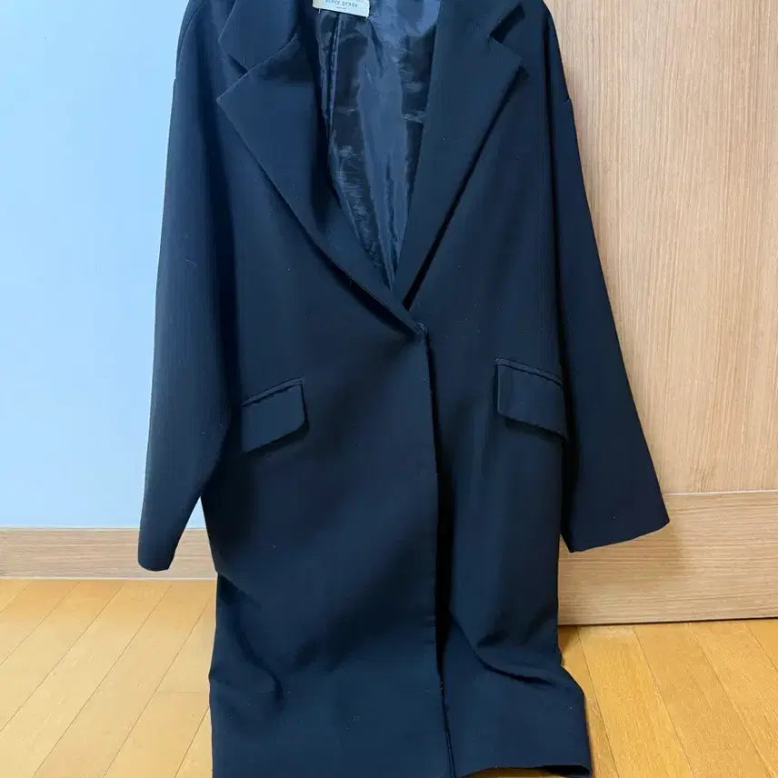 [BUNJANG] Black Long Jacket / 지금날씨에 입기좋은 블랙 롱 자켓