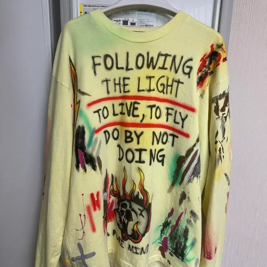 [BUNJANG] Kanye West X Wes Lang Long Sleeve Shirt / 칸예 웨스트 X wes lang ye 머천 롱슬리브