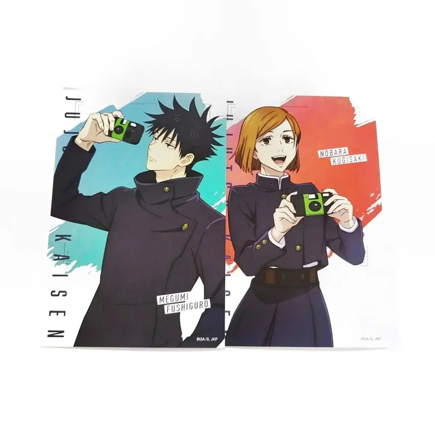 [BUNJANG] Jujutsu Kaisen Megumi Fushiguro & Nobara Kugisaki HONPO Postcard Bundle Set / (일괄)주술회전 후시구로 메구미 쿠기사키 노바라 쥬쥬혼포 HONPO 엽서