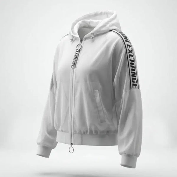 [BUNJANG] Armani Exchange Lettering Zip-up Jumper / 여성S/ 알마니 익스체인지 레터링 집업점퍼
