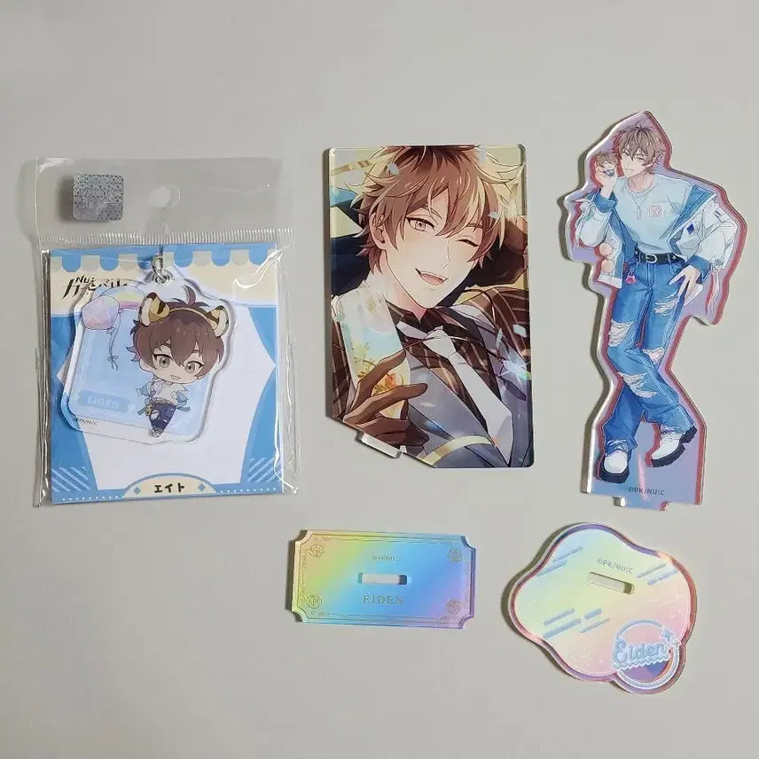 [BUNJANG] Nukarnival Ateez Bundle Set Keyring & Acrylic Stand / 누카니발 에이트 굿즈 정리