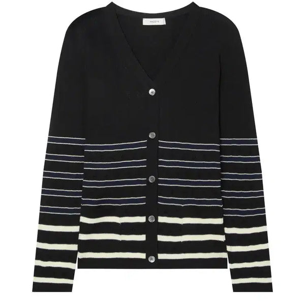[BUNJANG] Hazzys Women's Cotton Blend Cardigan Black / (시간특가)헤지스 여성 면혼방 가디건 블랙 85 90 새제품
