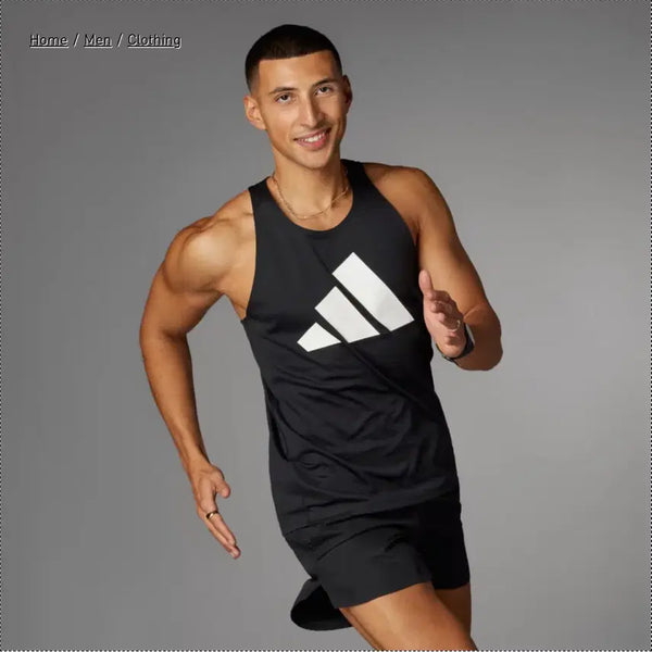 [BUNJANG] Adidas Running 'Run It' Tank Top (2-Pack) - Size L / 아디다스 러닝 탑 런 잇 탱크탑 L 2장 일괄