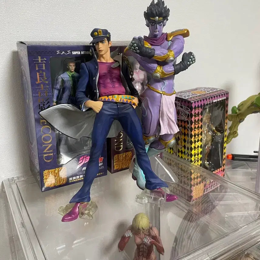 [BUNJANG] JoJo's Bizarre Adventure Jotaro & Star Platinum Figure / (마지막 할인)죠죠의 기묘한 모험 죠타로 & 스타 플래티넘 피규어