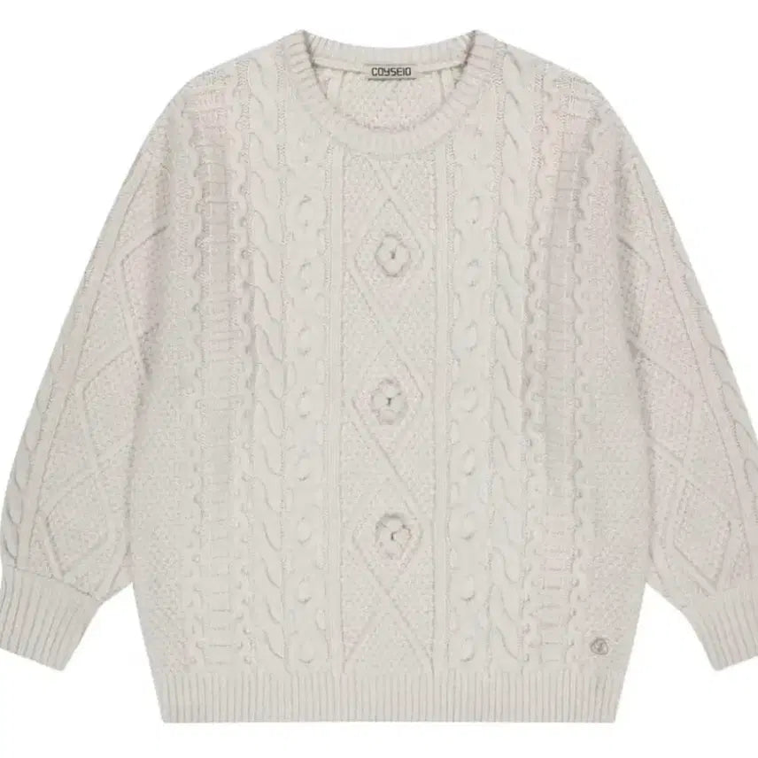 [BUNJANG] Koiseio Pompom Knit Top / 코이세이오 폼폼 니트