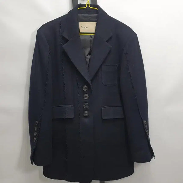 [BUNJANG] Matinkim Rough Detail Blazer Jacket Coat Black / 마뗑킴 블레이저 자켓 러프디테일 코트 블랙