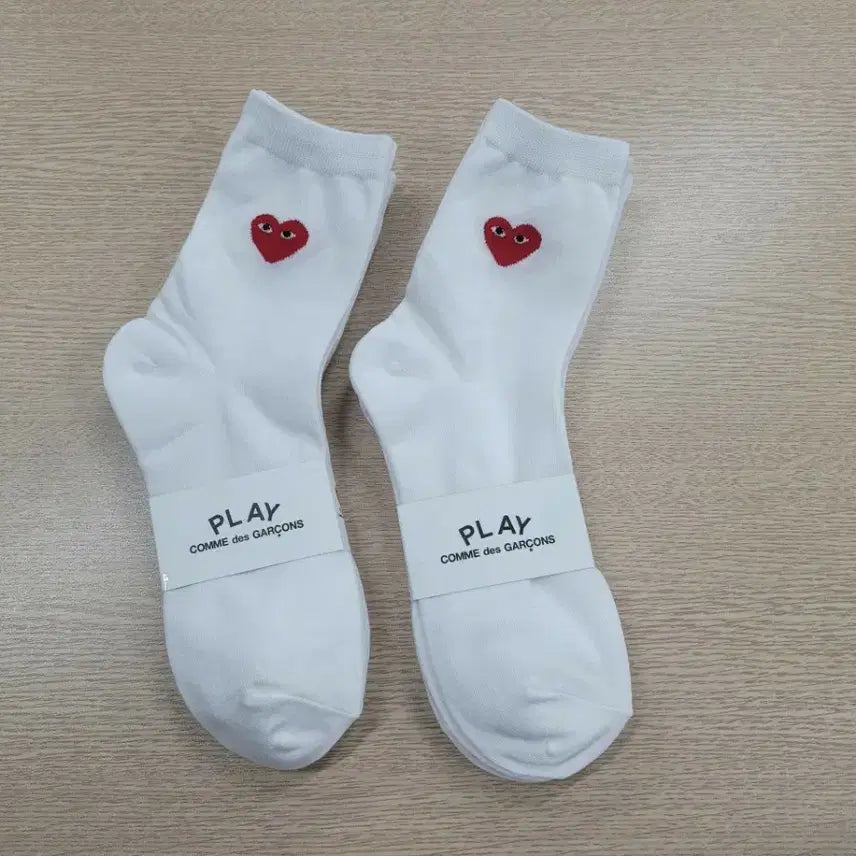 [BUNJANG] Comme des Garcons Women's Socks (8 Pairs) / 꼼데가르송 하트 여자 양말 8켤레