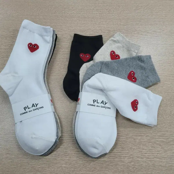 [BUNJANG] Comme des Garcons Women's Socks (8 Pairs) / 꼼데가르송 여자 양말 8켤레