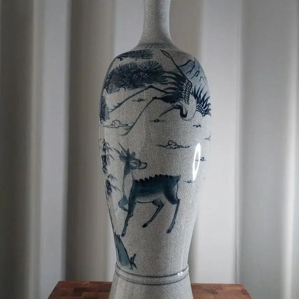 [BUNJANG] Blue-and-White Porcelain Vase / 청화 백자 화병 도자기