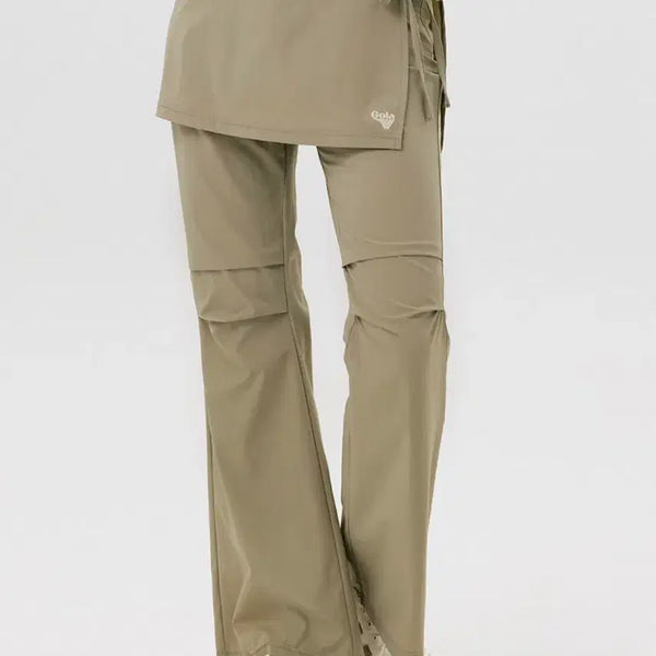 [BUNJANG] Gola Bootcut Skirt Leggings Khaki Size S New with Tags / 골라(Gola) 부츠컷 치마레깅스 카키 S사이즈 택있음 새상품