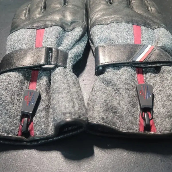 [BUNJANG] Moncler Leather and Wool Gloves / 몽클레어 장갑