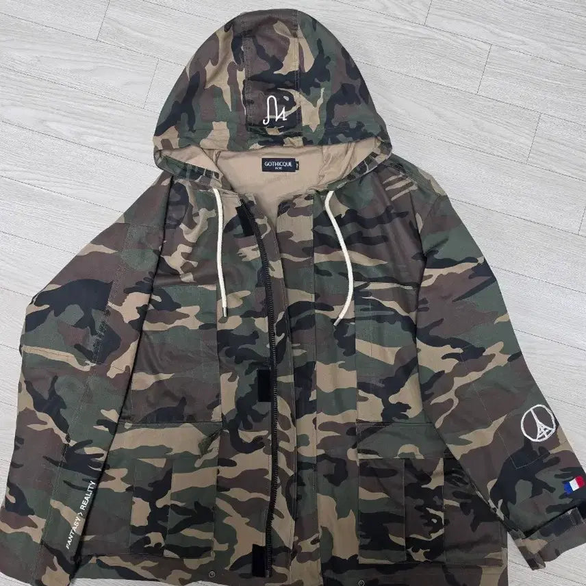 [BUNJANG] Godik Camo Field Jacket L / 고디크 카모 야상자켓 L