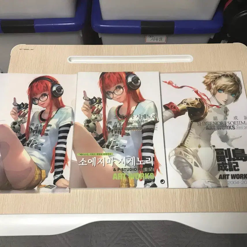 [BUNJANG] Shigenori Soejima Art Book Bundle Persona 3, 4, 5 Illustrator / 소에지마 시게노리 아트북 화집 화보집-게임 페르소나 3, 4, 5 원화가