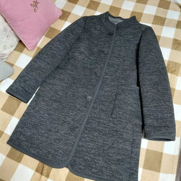 [BUNJANG] Madame Elegance Nadia Binding Soft Half Coat / 마담엘레강스 나디아 바인딩 소프트 하프코트 (66)