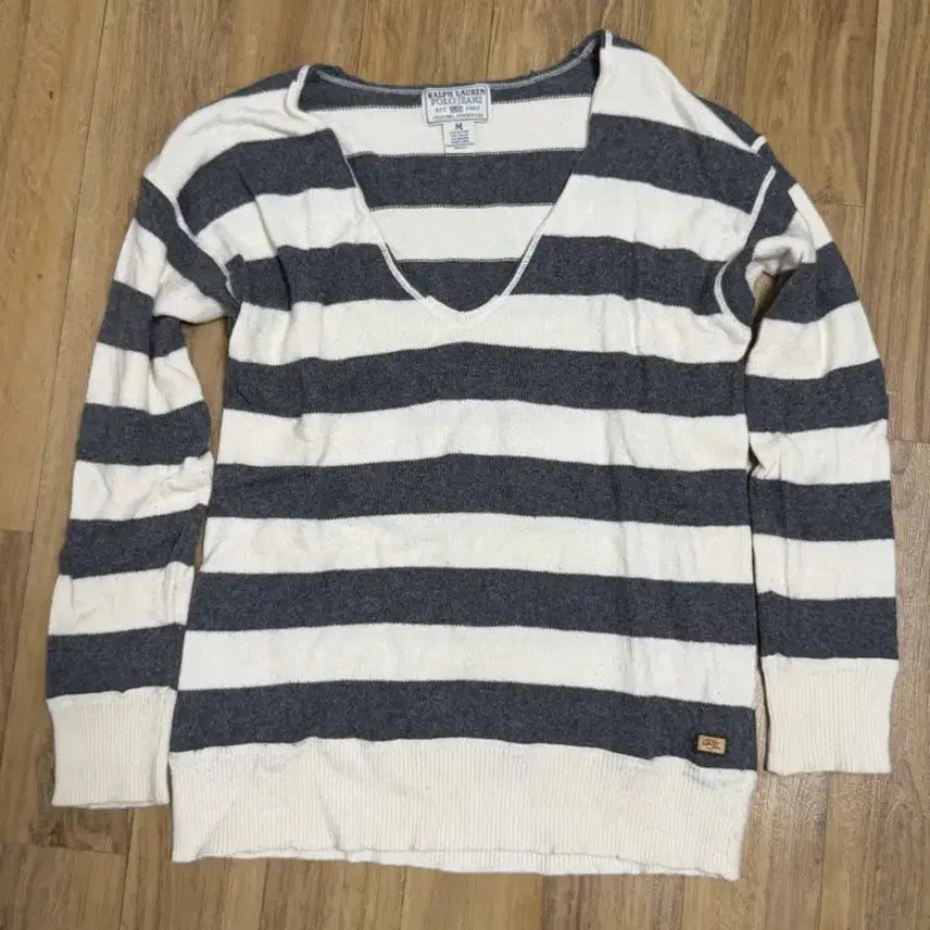 [BUNJANG] Polo Ralph Lauren Deep V-Neck Long Sleeve Knit Sweater (M) / Polo 랄프로렌 딥브이넥 니트 m