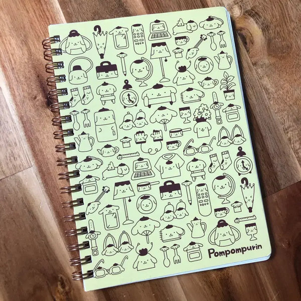 [BUNJANG] Sanrio Pompompurin Spring Notebook / 폼폼푸린 스프링 노트