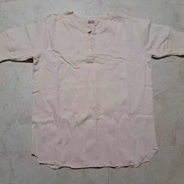 [BUNJANG] Wellco Henley Neck Short Sleeve T-Shirt / 웰코 헨리넥 반팔 티셔츠