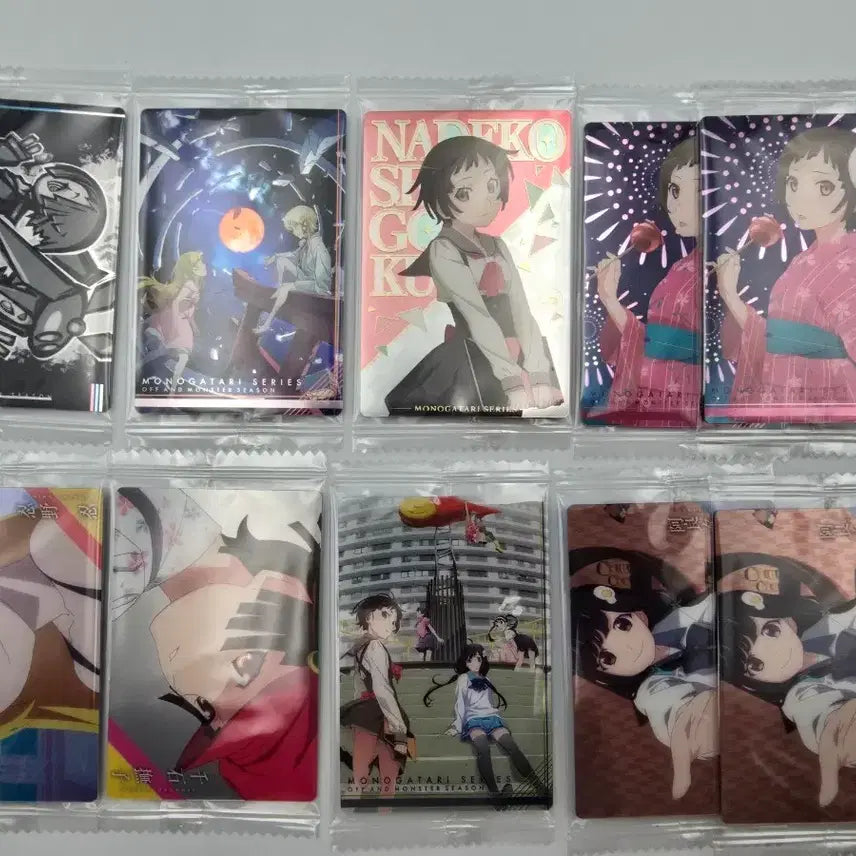 [BUNJANG] Monogatari Series Wafer Card Bundle Set / 모노가타리 시리즈 웨하스 카드 일괄
