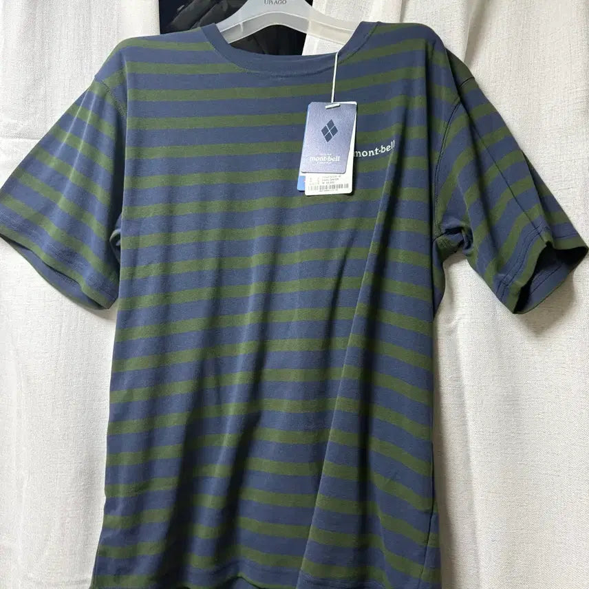 [BUNJANG] Montbell Striped Short-Sleeve T-Shirt / 몽벨 반팔 티셔츠 (새상품)