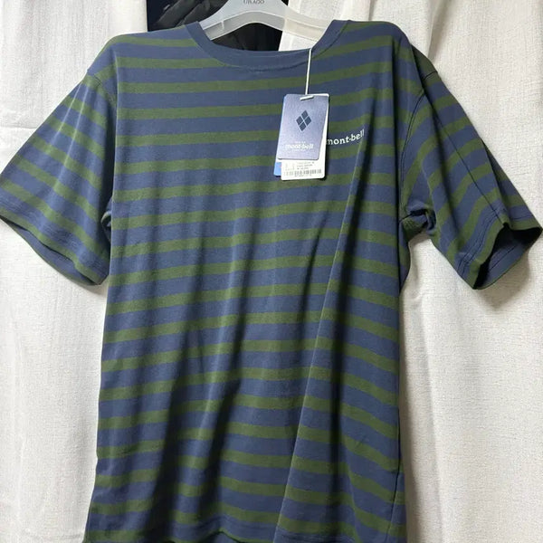 [BUNJANG] Montbell Striped Short-Sleeve T-Shirt / 몽벨 반팔 티셔츠 (새상품)