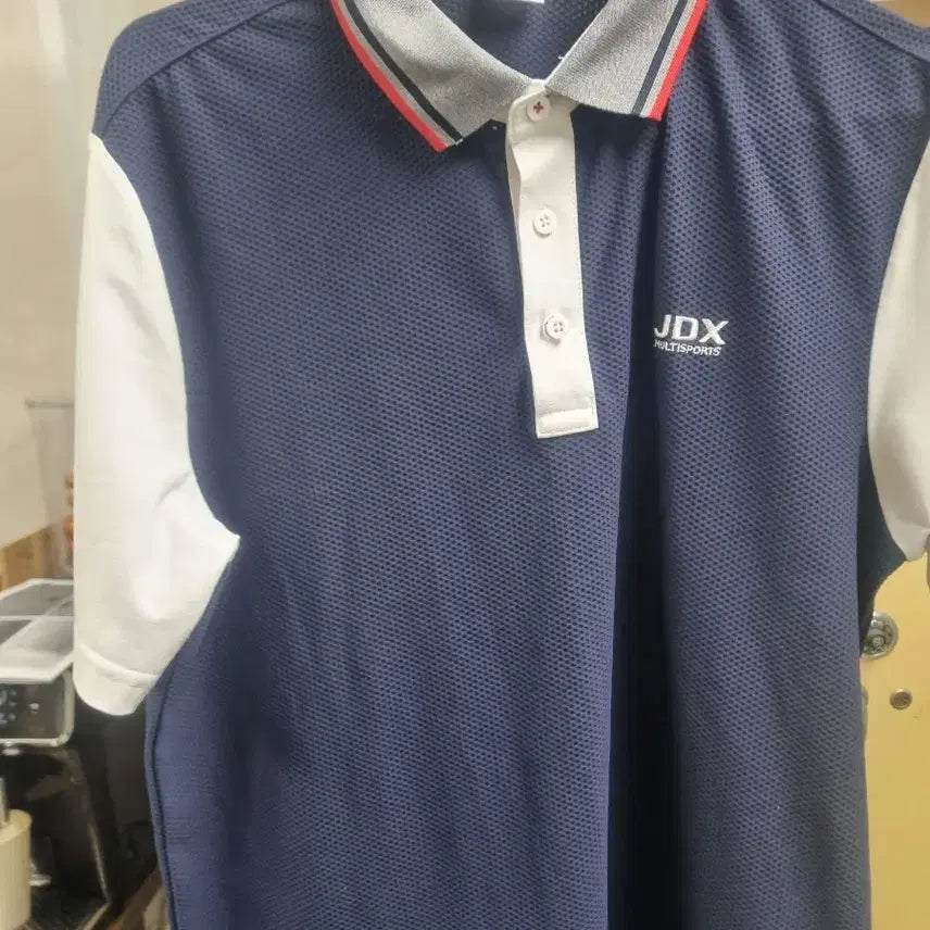 [BUNJANG] JDX Men's Navy Short Sleeve Polo Shirt Navy / JDX 멀티스포츠 네이비 반팔 폴로티셔츠