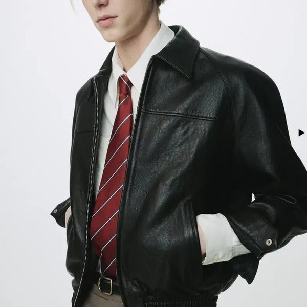 [BUNJANG] Toniq Wek Leather Jacket XL / [새상품] 토니웩 레더 자켓 XL사이즈