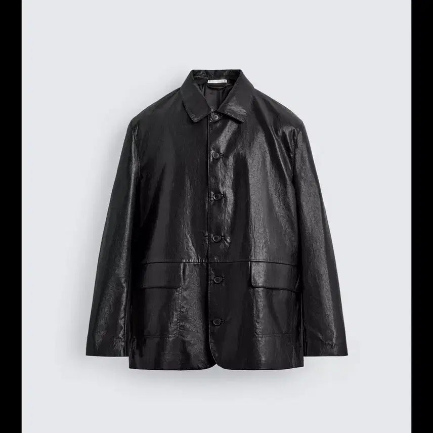 [BUNJANG] ZARA Faux Leather Jacket / 자라 페이크 레더 자켓 L