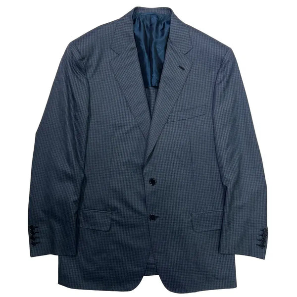 [BUNJANG] Brioni Wool Silk Check Blazer Jacket / 브리오니 울 실크 체크 자켓 블레이저