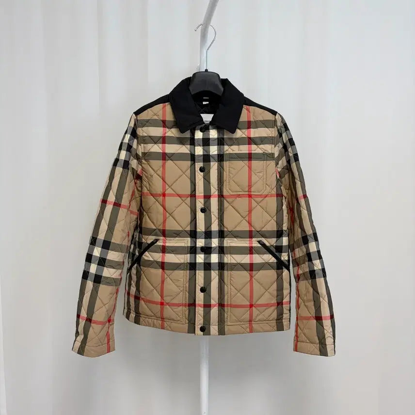 [BUNJANG] Burberry Quilted Check Jacket / 정품 버버리 퀼팅 체크 자켓