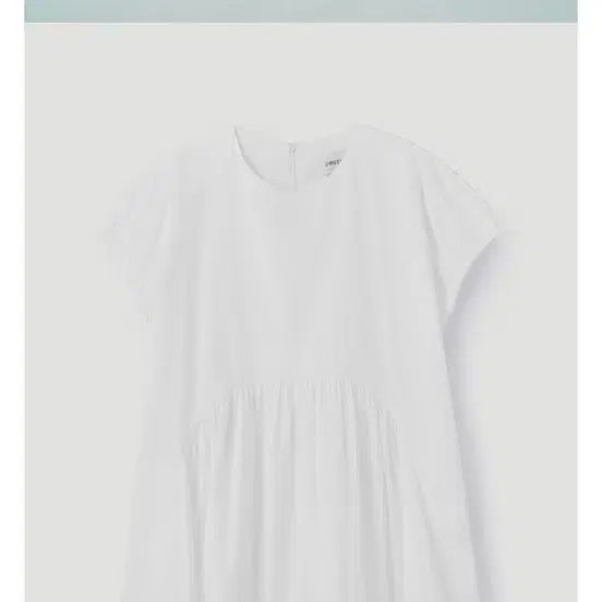 [BUNJANG] Pesto White Shirring Cap Sleeve Dress / 페스토 화이트 셔링 반팔 원피스 CAP SLEEVE DRESS WHITE