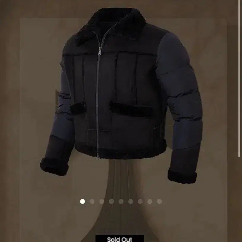 [BUNJANG] Rapinato Etual Duck Down Mouton Black Jacket / (50)라피나토 에뚜알 덕다운 무스탕 블랙