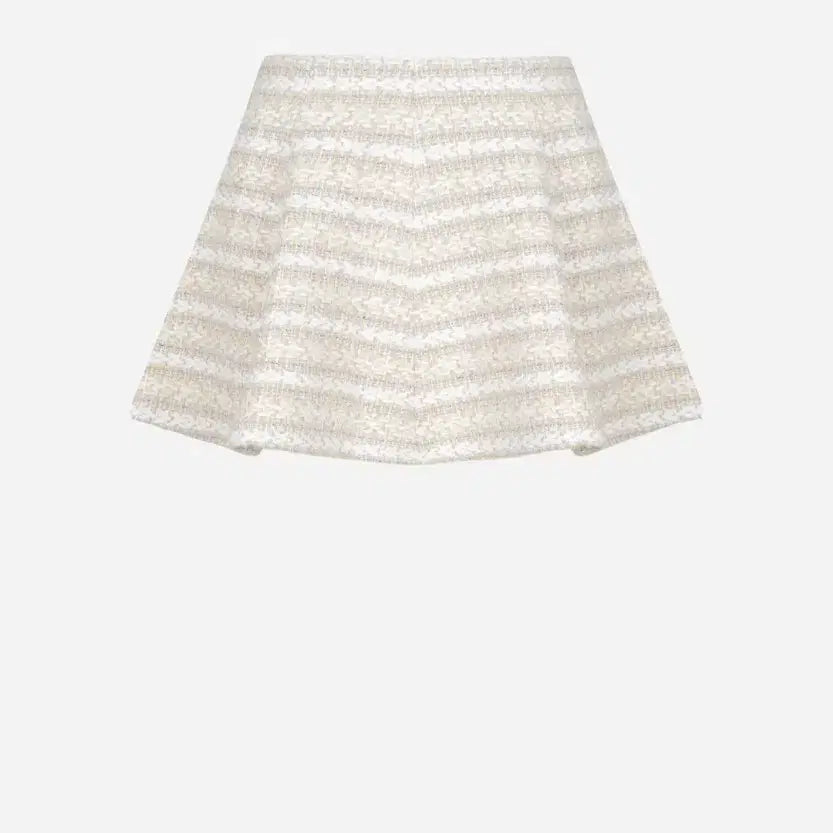 [BUNJANG] The Louranne Miel Tweed Mini Skirt Beige / 더로랑 미엘 베이지 트위드 미니 스커트 m