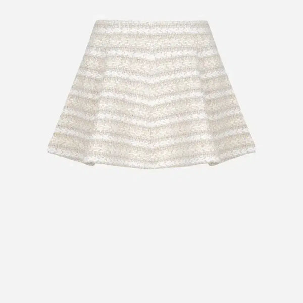 [BUNJANG] The Louranne Miel Tweed Mini Skirt Beige / 더로랑 미엘 베이지 트위드 미니 스커트 m