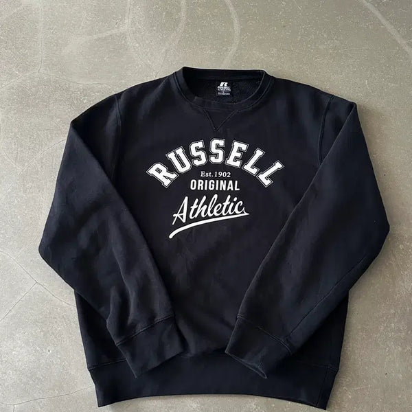 [BUNJANG] Russell Athletic Logo Sweatshirt / Russell Athletic 로고 스웻셔츠