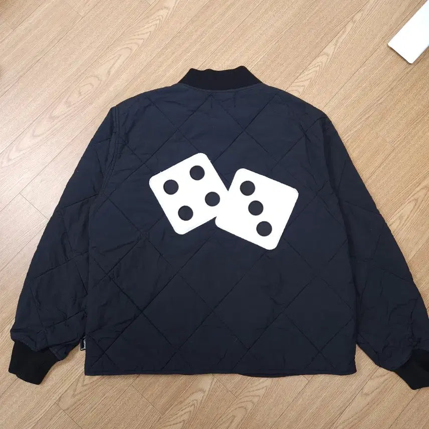 [BUNJANG] Stüssy Dice Quilted Liner Jacket Black M / 스투시 다이스 퀄티드 라이너 자켓 블랙 M