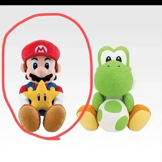 [BUNJANG] Mario Kuji Mario & Yoshi Plush Set / 미개봉) 마리오 쿠지 A상 마리오 인형