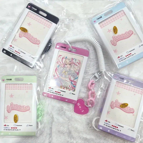 [BUNJANG] Heart Charm Photocard Holder Keychain / 하트챰 포토 카드홀더 키링