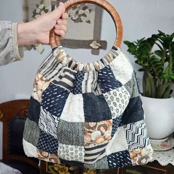 [BUNJANG] Handmade Quilted Tote Bag / 전세계 하나뿐 가방 팔아요 퀼트 핸드메이드 백 토트백 핸드백