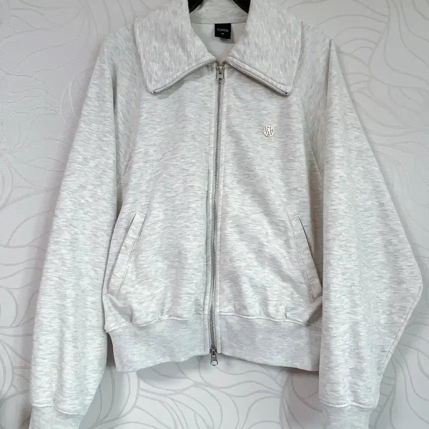 [BUNJANG] Topten Terry Collar Full Zip-up Mélange Oatmeal Jersey / 탑텐 테리 카라 풀 집업 멜란지 오트밀 져지