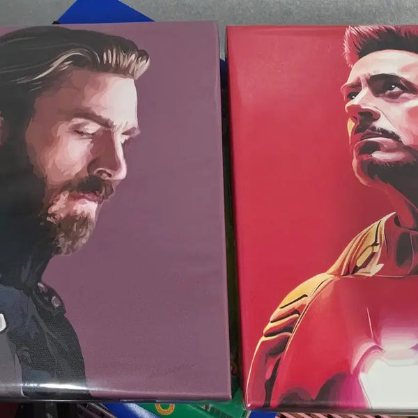 [BUNJANG] Custom Iron Man & Captain America Frame (Sealed) / 주문제작한 아이언맨, 캡틴 액자입니다 (미개봉)