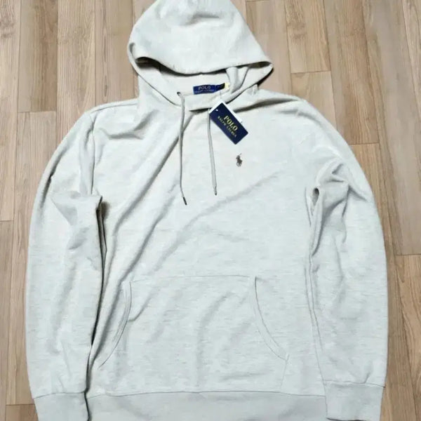 [BUNJANG] Polo XL Oatmeal Hooded Sweatshirt / 폴로 후드티 XL