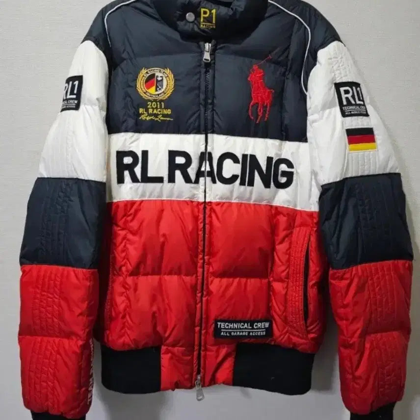 [BUNJANG] Polo Ralph Lauren Big Pony German Racing Padded Jacket (Size L) / 폴로 POLO 랄프로렌 빅포니 독일 레이싱 패딩 100 / L