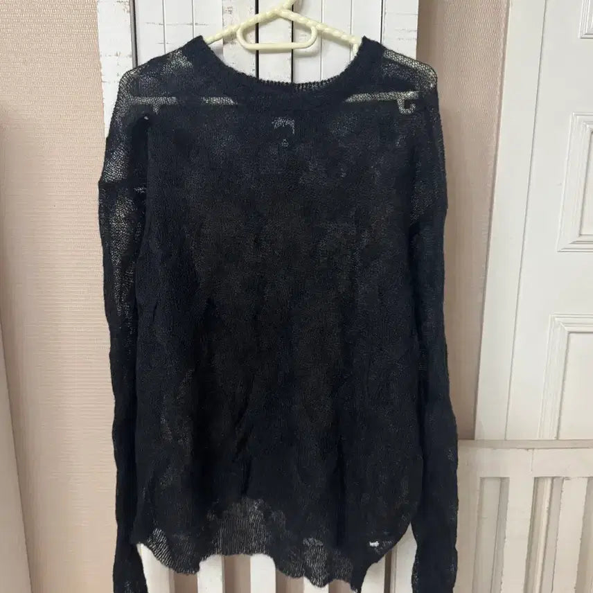 [BUNJANG] Stussy Loose Knit Cross Cable Sweater / 스투시 루즈 니트 크로스 케이블